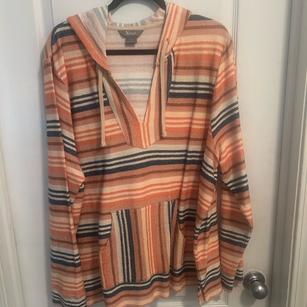 Natural Reflections Multicolor Hooded Top